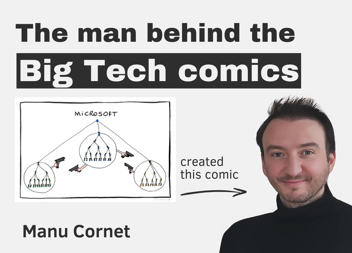 The man behind the Big Tech comics – with Manu Cornet - The Pragmatic Engineer cover
