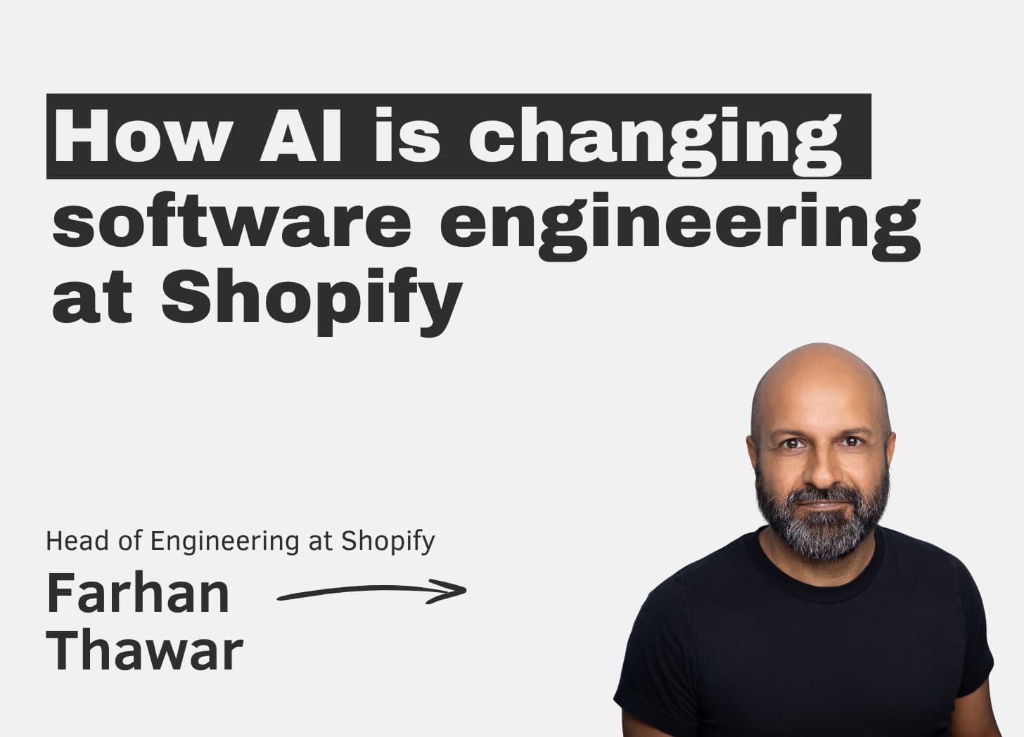 How AI is changing software engineering at Shopify with Farhan Thawar - The Pragmatic Engineer cover