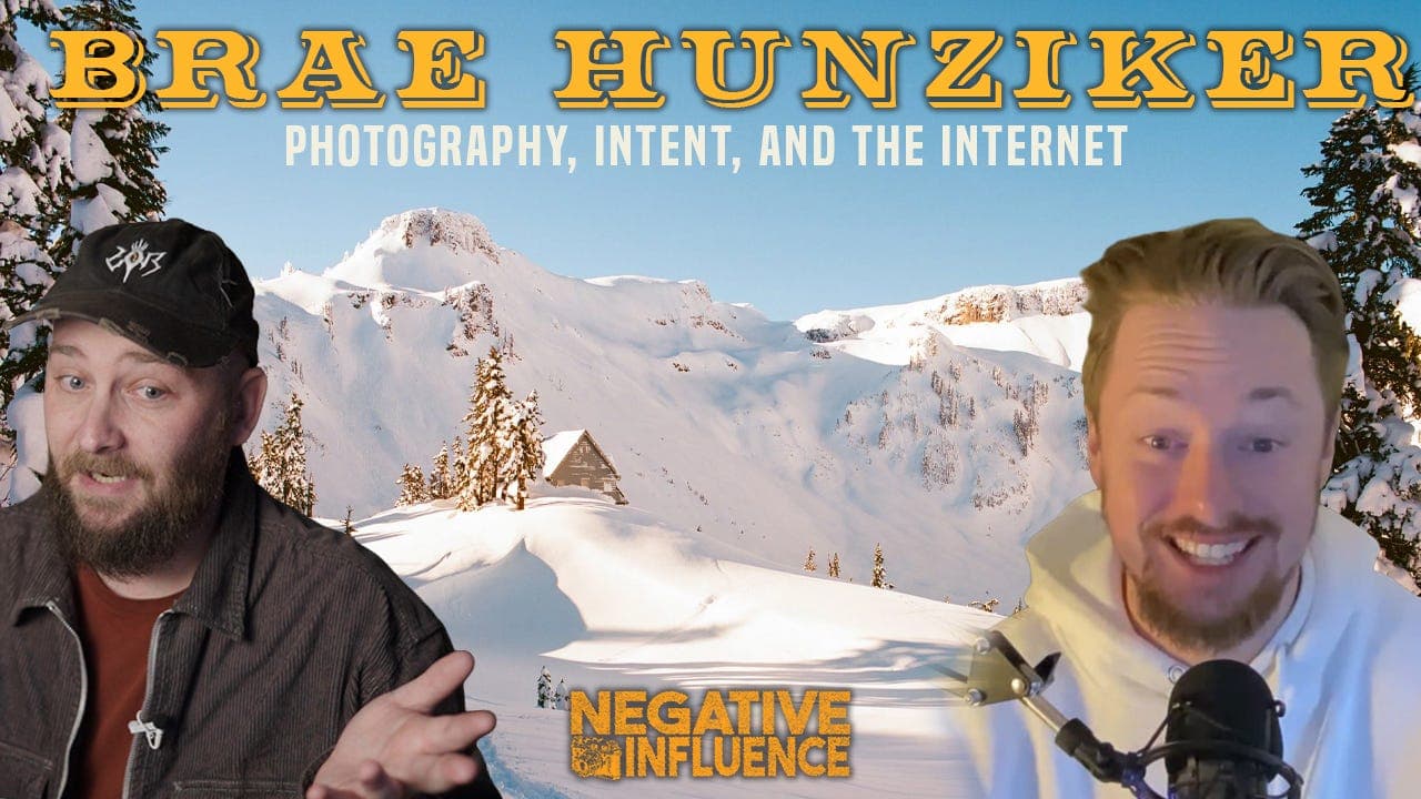 "Photography, Intent and The Internet with Brae Hunziker"- Negative Influence w/ Justin Allen — Negative Influence Podcast Podcast cover