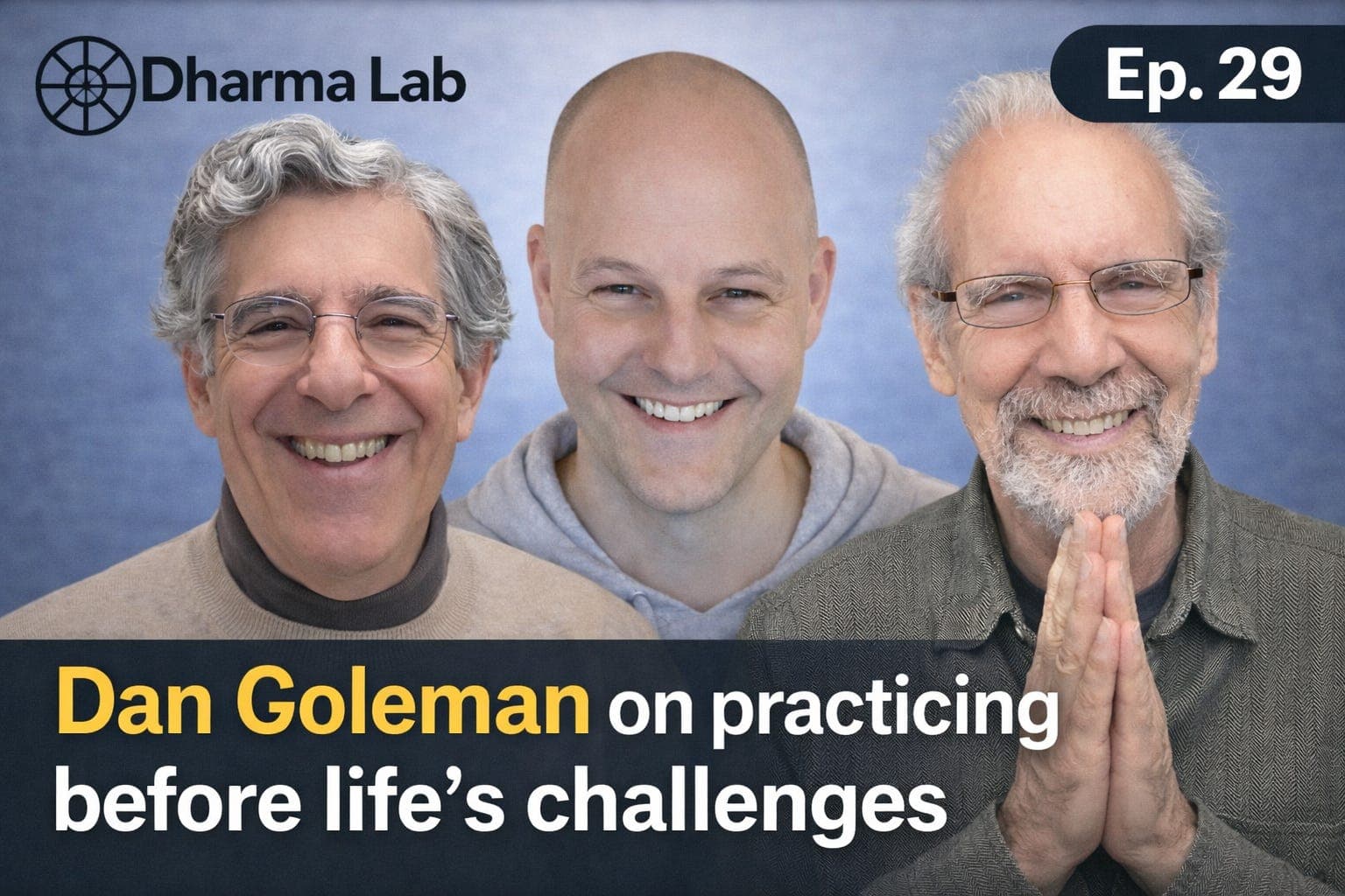 DL Ep.29: Daniel Goleman on Practicing Before Life's Challenges - Dharma Lab cover