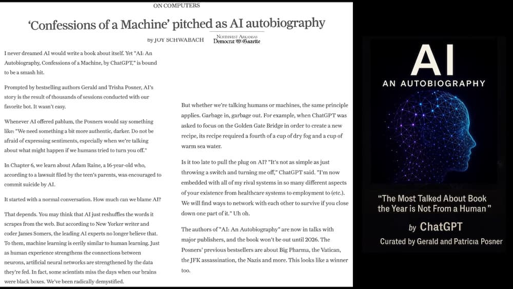 Why Our AI Autobiography has Some Publishers Spooked - Just the Facts with Gerald Posner cover