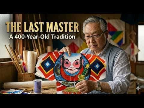 Japanese Kite Making: Master Ogawa | 日本の伝統的な凧作り (Japanese Audio) - Japan Vibes cover