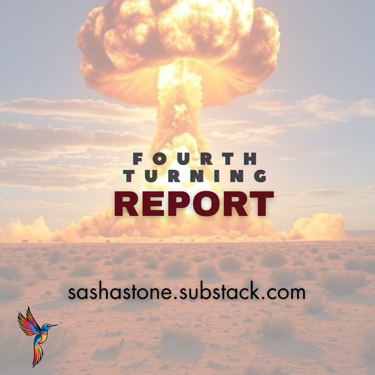 Welcome to the Fourth Turning Report - The Great War Edition - Free Thinking Through the Fourth Turning with Sasha Stone cover