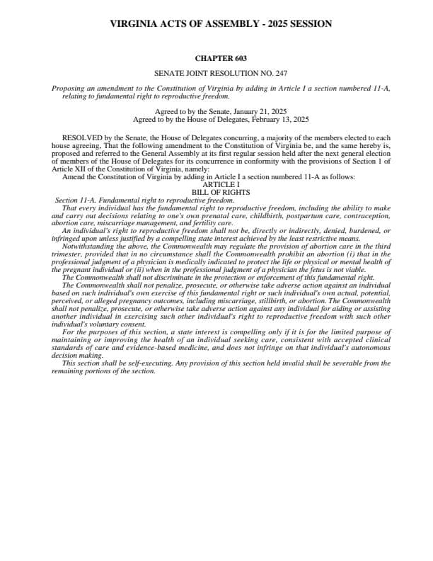 Amendment SJ247: Abortion in Virginia - Broad Oak Piety Podcast cover