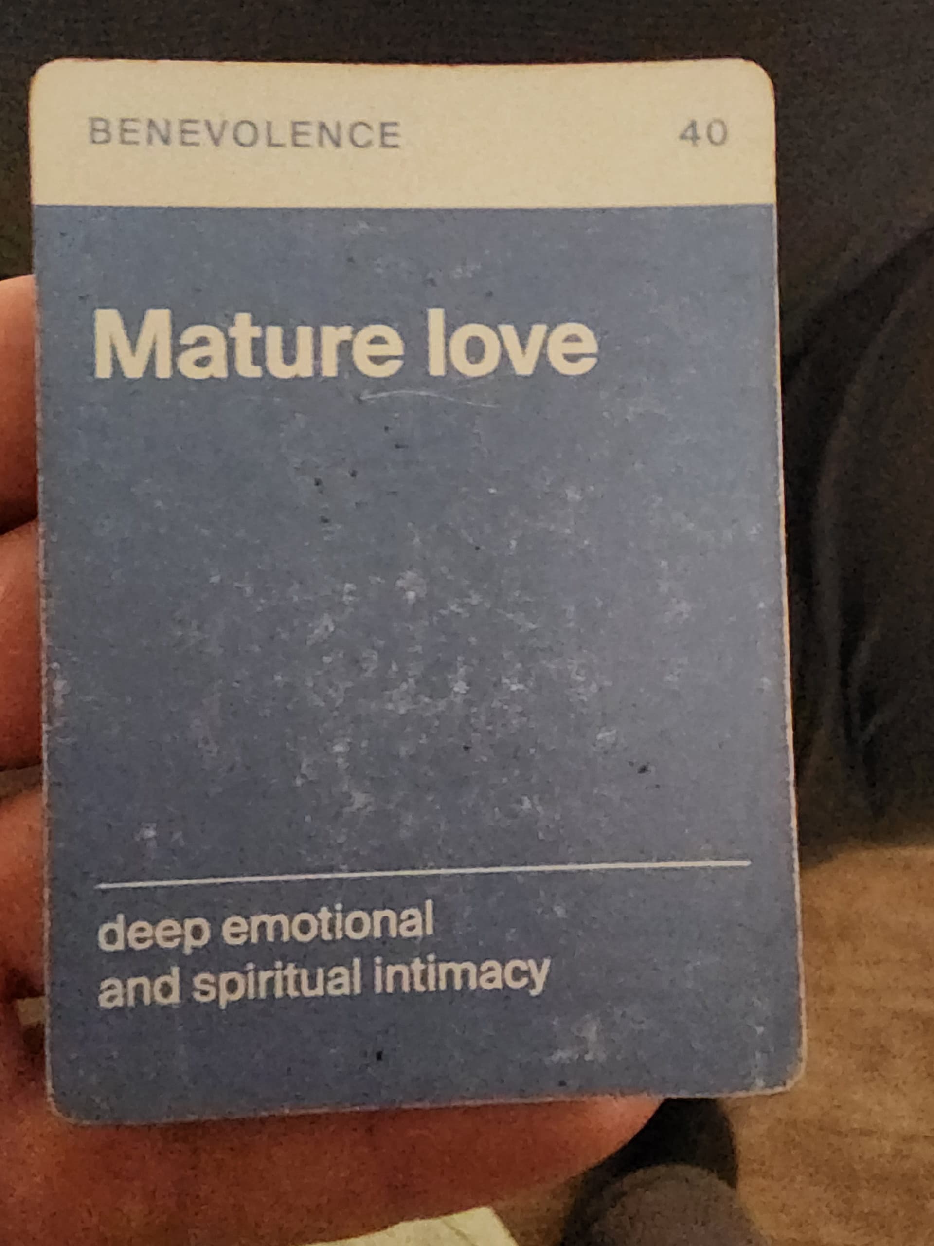 #40 Mature Love — The Values Sort cover