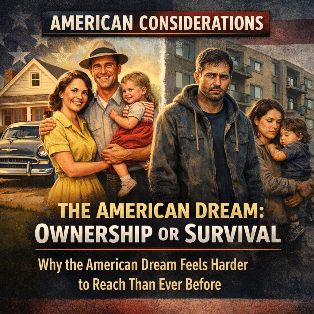 The American Dream: Ownership Or Survival — American Considerations: A Commentary On American Culture, Heritage, And History cover
