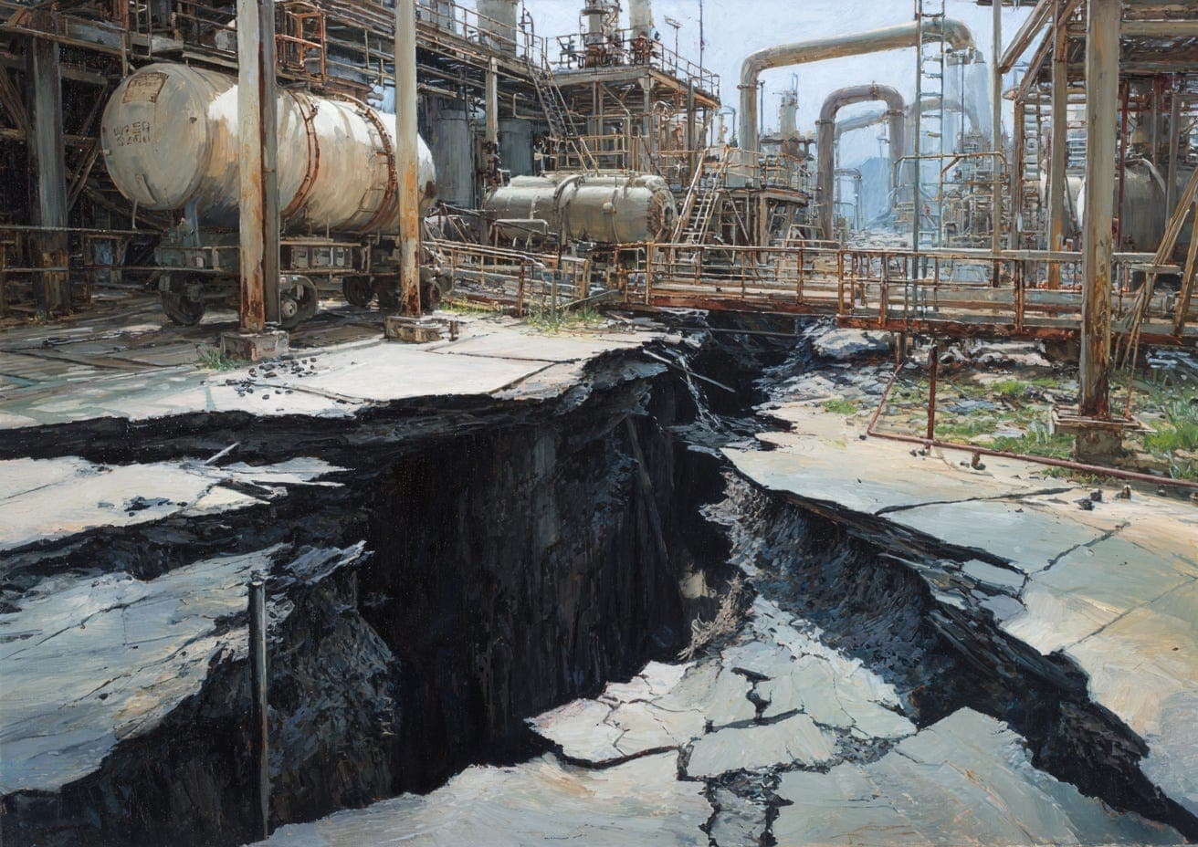 Oil Broke the System - The Flying Frisby - money, markets and more cover