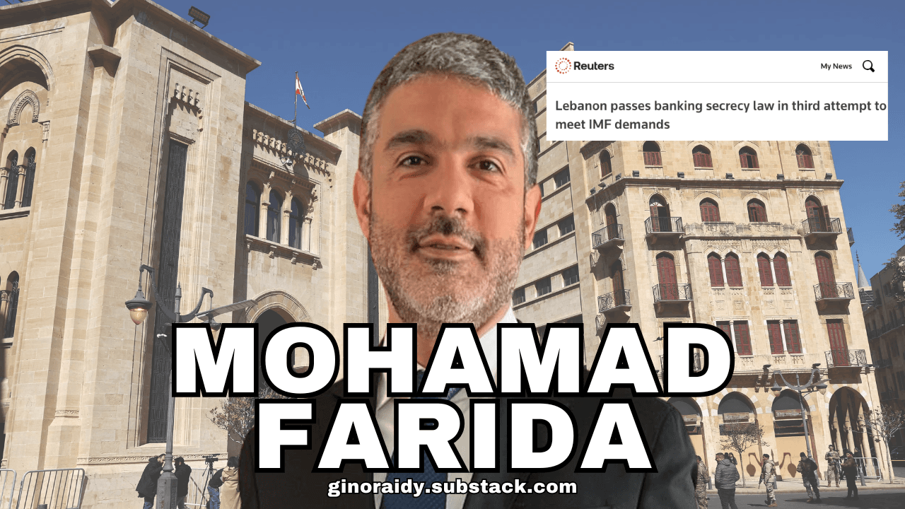 What the Banking Secrecy Law Amendment Victory Means & What's Next with Dr. Mohamad Farida - Gino's Podcast cover