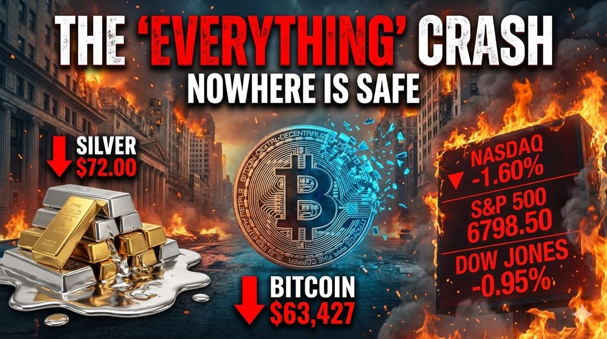 The "Everything" Crash: Bitcoin, Silver, Stocks In Freefall - Lift the Veil cover