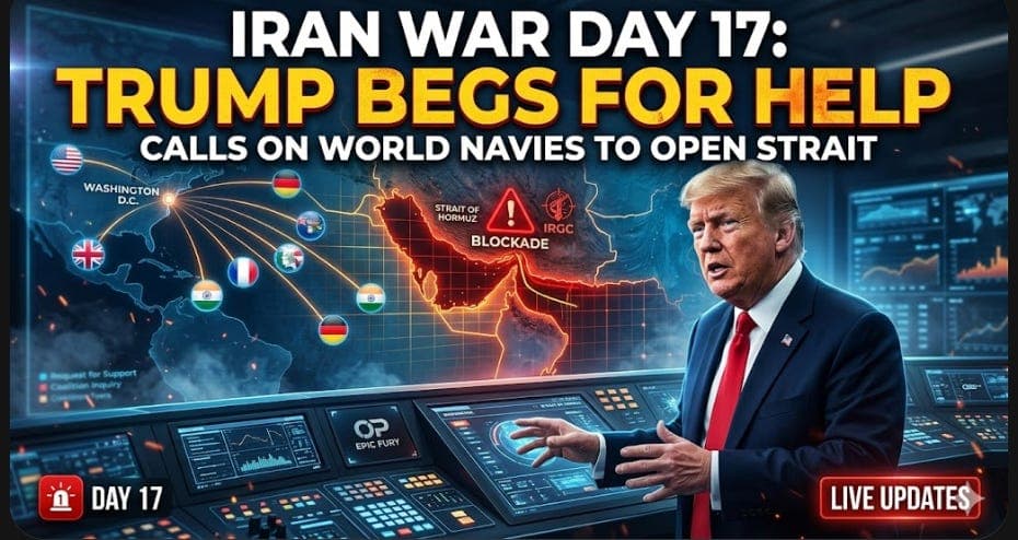 Iran War Day 17: Begging for Help - Lift the Veil cover