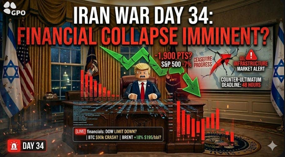 Iran War Day 34: Financial Collapse Imminent? - Lift the Veil cover