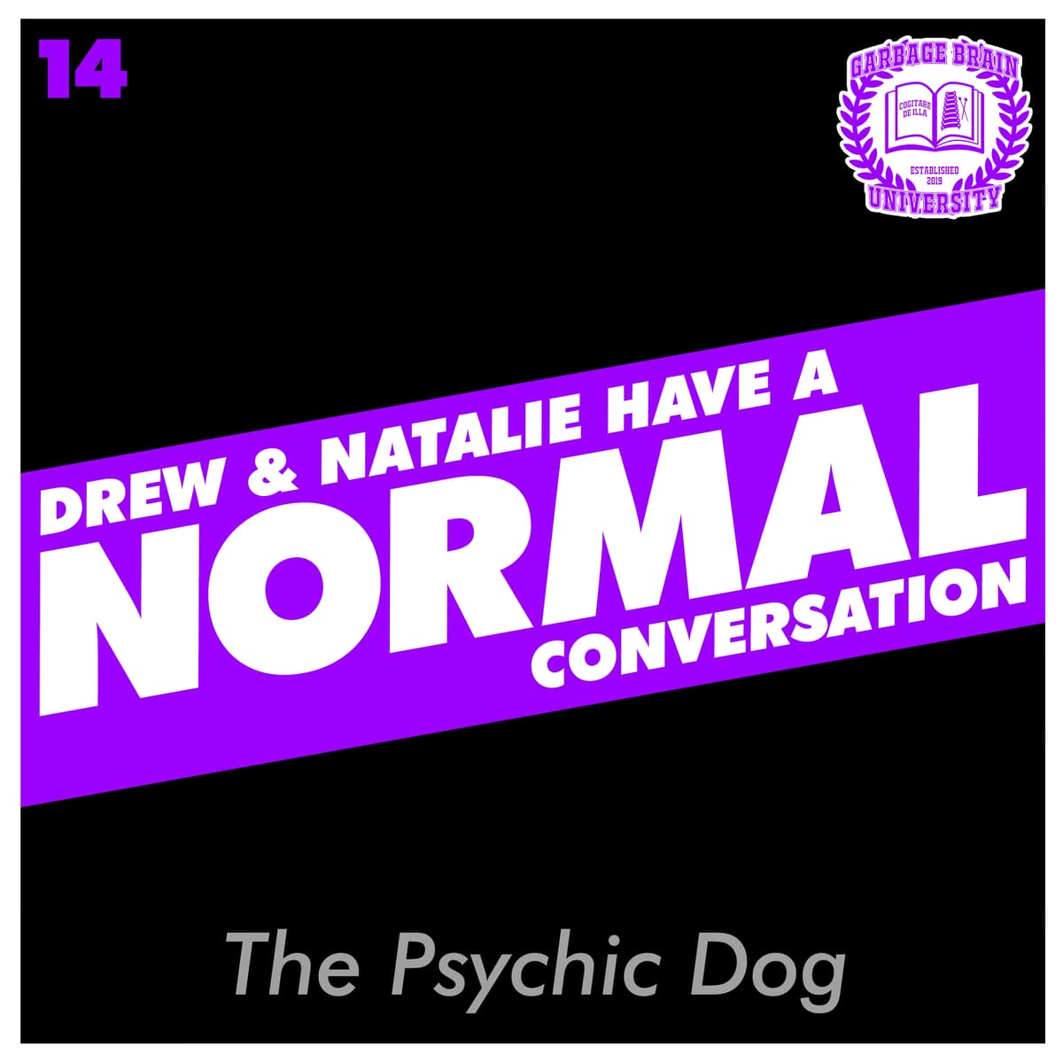 Drew & Natalie Have A Normal Conversation, Episode 14: The Psychic Dog - The Great Mistake, by Garbage Brain University cover