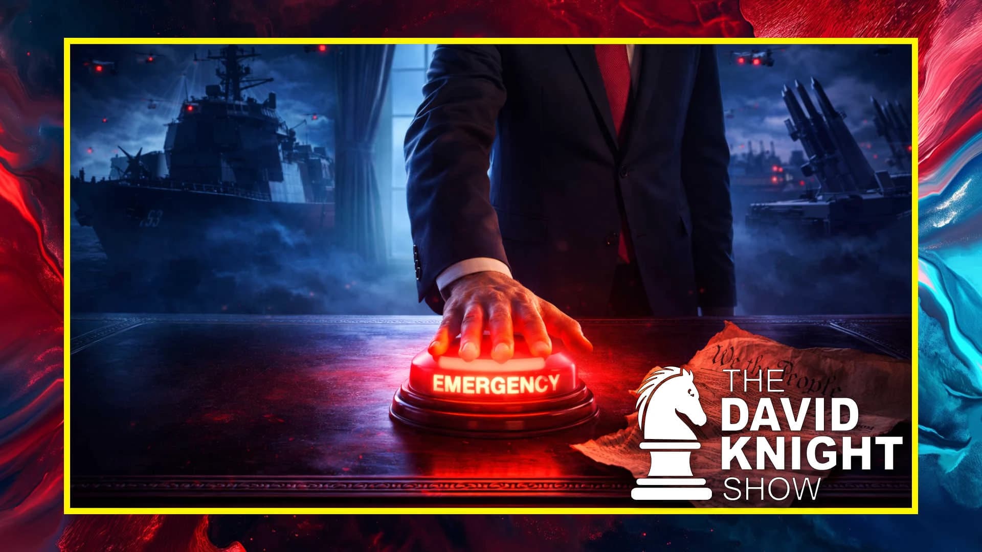 Mon Episode #2212: Trump’s Executive War Machine - The David Knight Show on Odysee cover