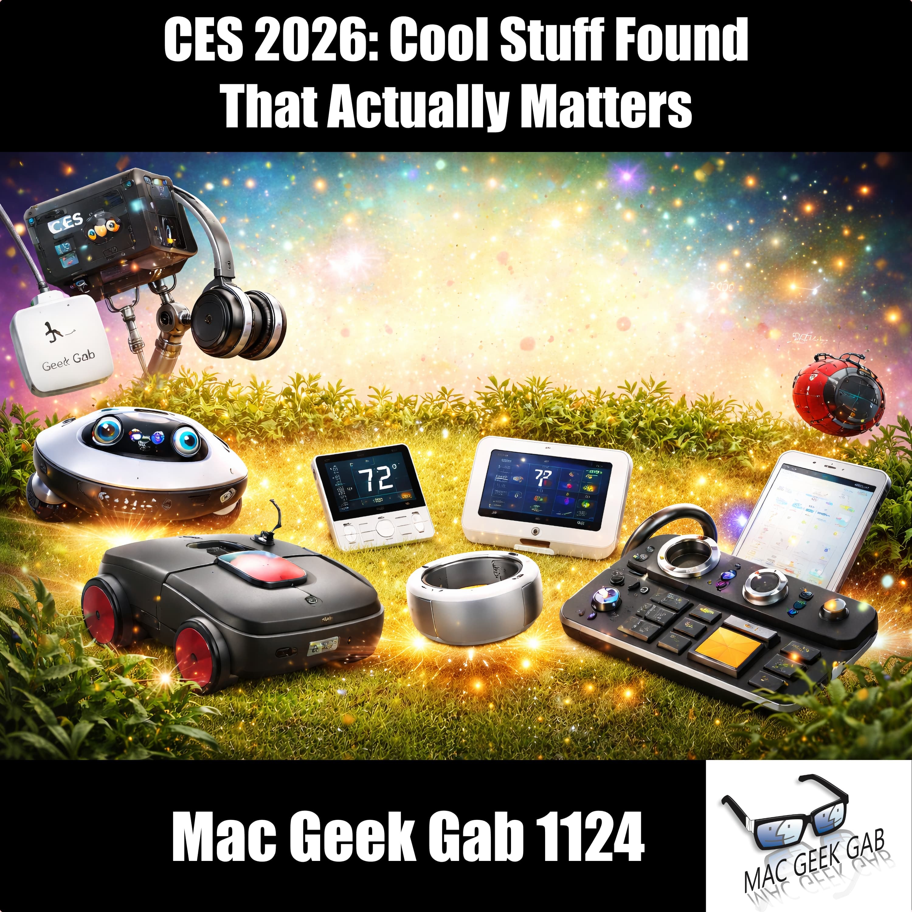 CES 2026: Cool Stuff Found That Actually Matters - Mac Geek Gab — Apple Tips, Tricks, and Troubleshooting cover