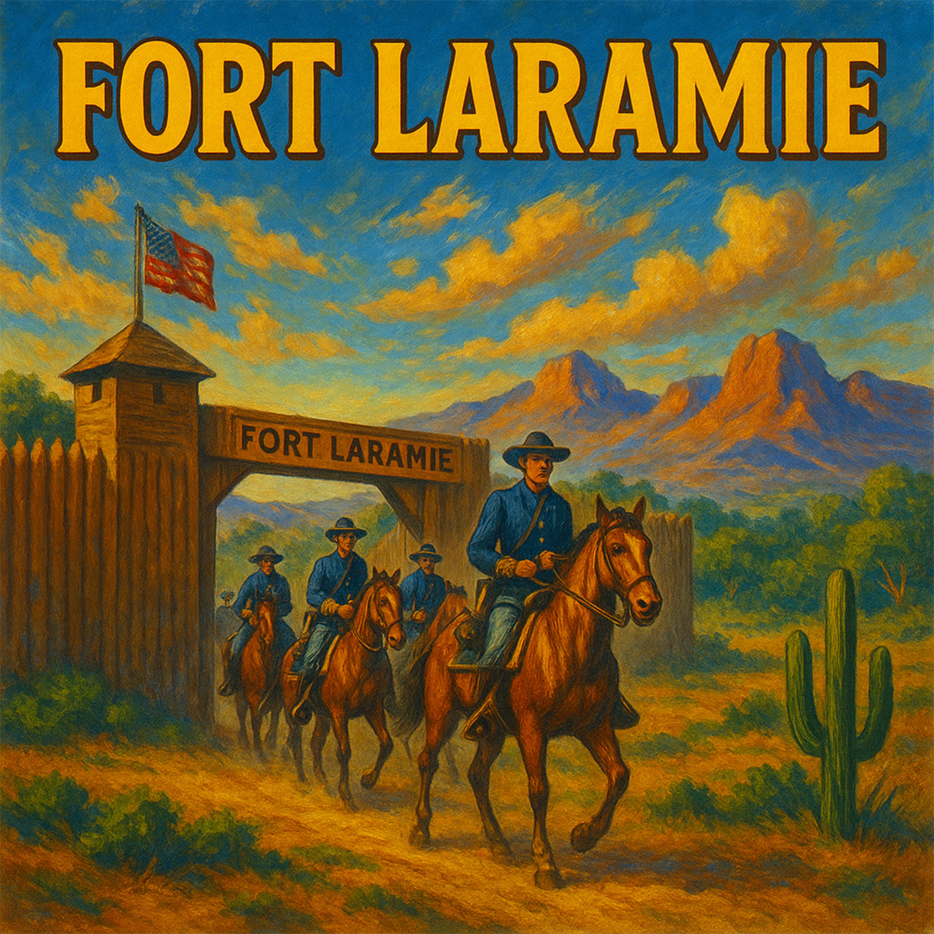 Never the Twain | Fort Laramie (05-06-56) - Fort Laramie - OTRWesterns.com cover