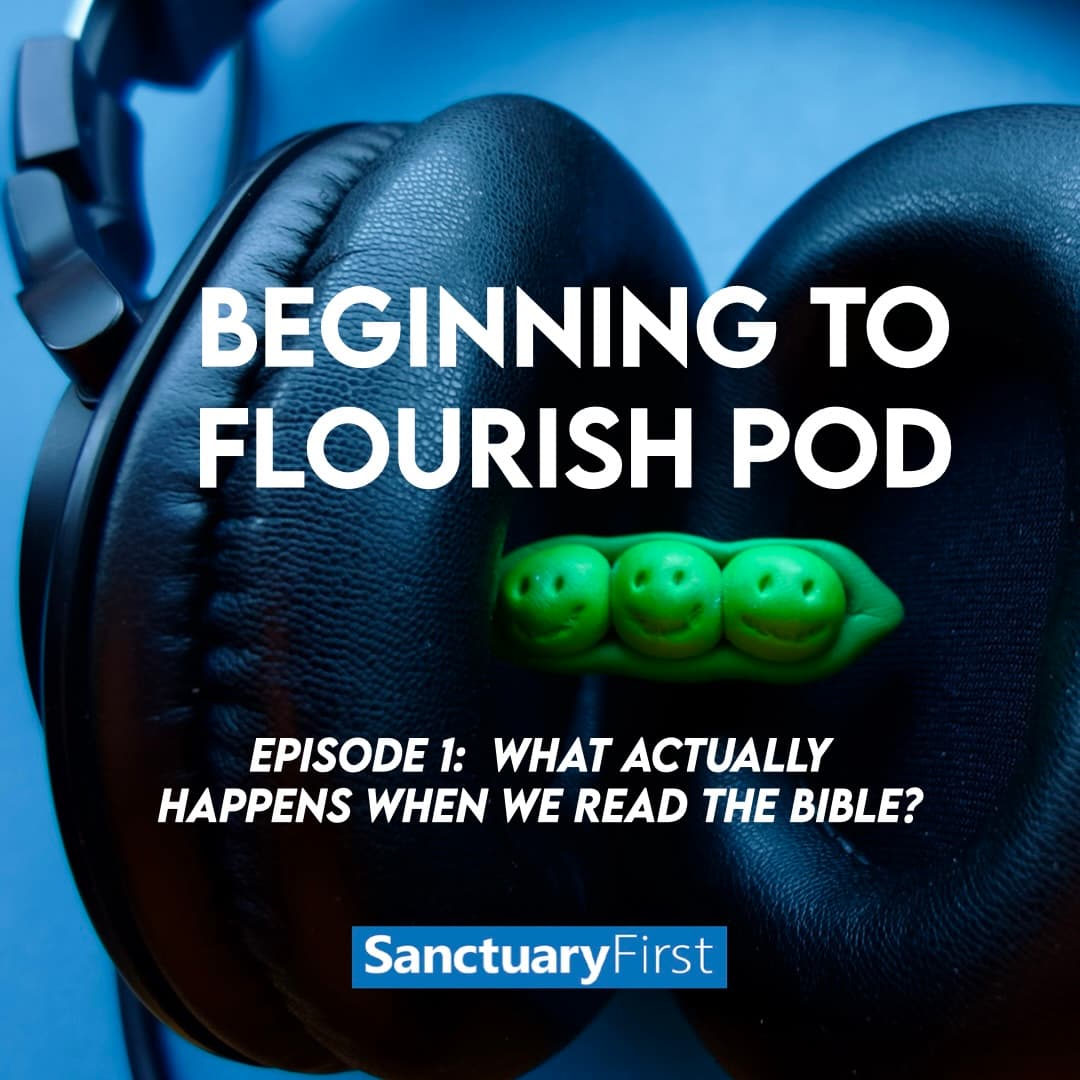 Beginning to Flourish Pod 1 — What actually happens when we read the Bible? - Sanctuary First cover