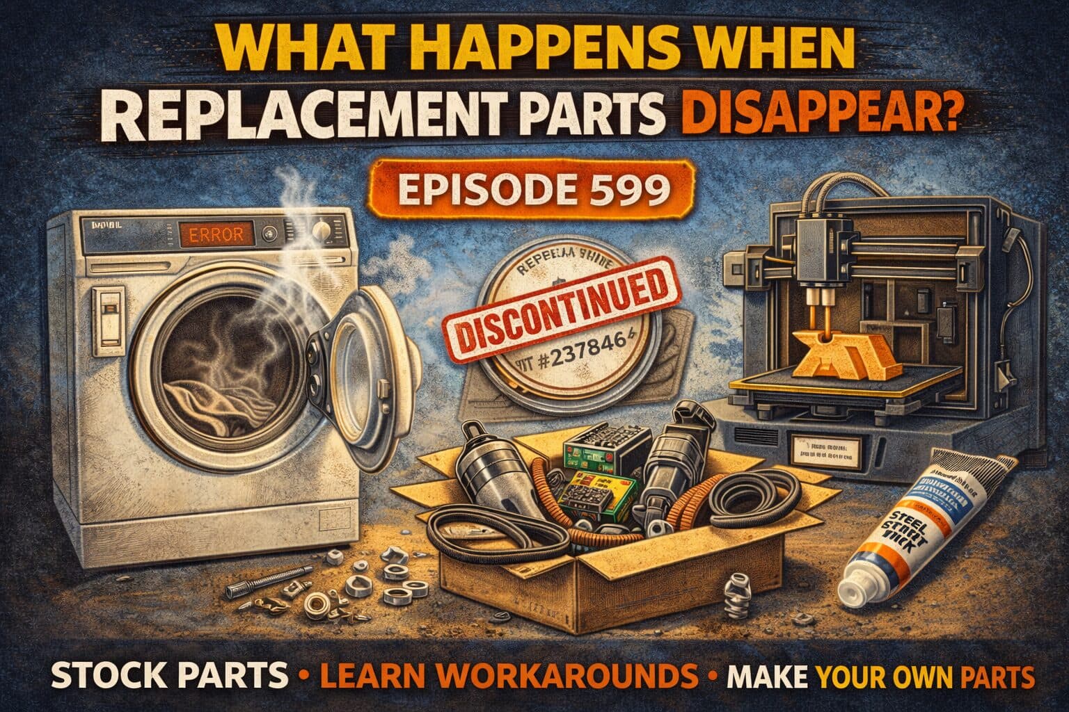 What Happens When Replacement Parts Disappear? | Episode 599 - The Survival Punk Podcast cover