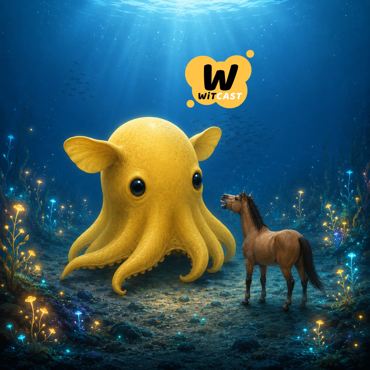 WiTcast 170 – เกริ่นสั้นๆ / WiT Quiz พืชมงคล / ข่าวม้าดมเต่า / สมองสลบยังฟังภาษา / หมึกยักษ์ดึกดำบรรพ์ — WiTcast cover
