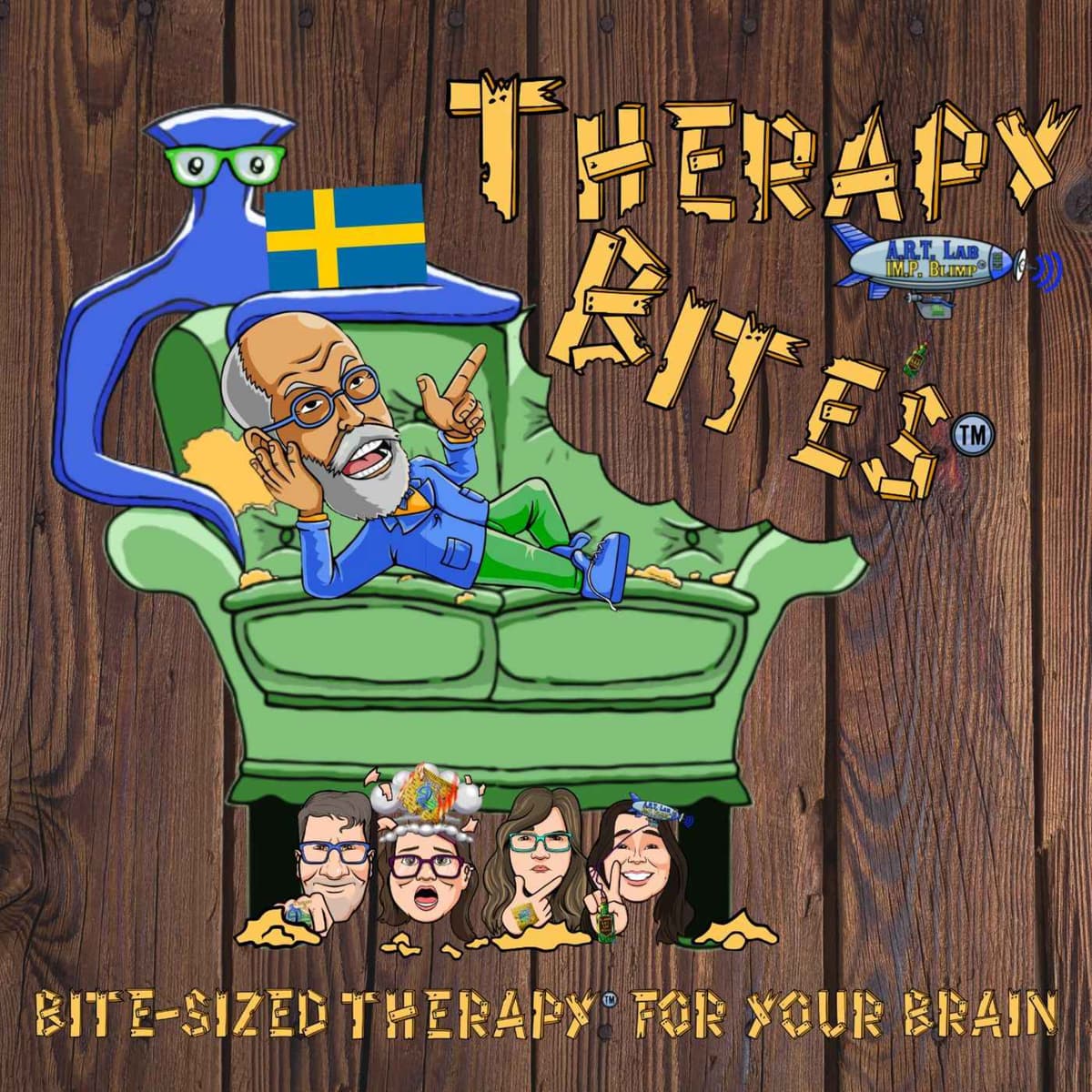 E1. Skrämmande Historier Från de Mörkare Hålen Under Terapisoffan - TherapyBites Swedish cover