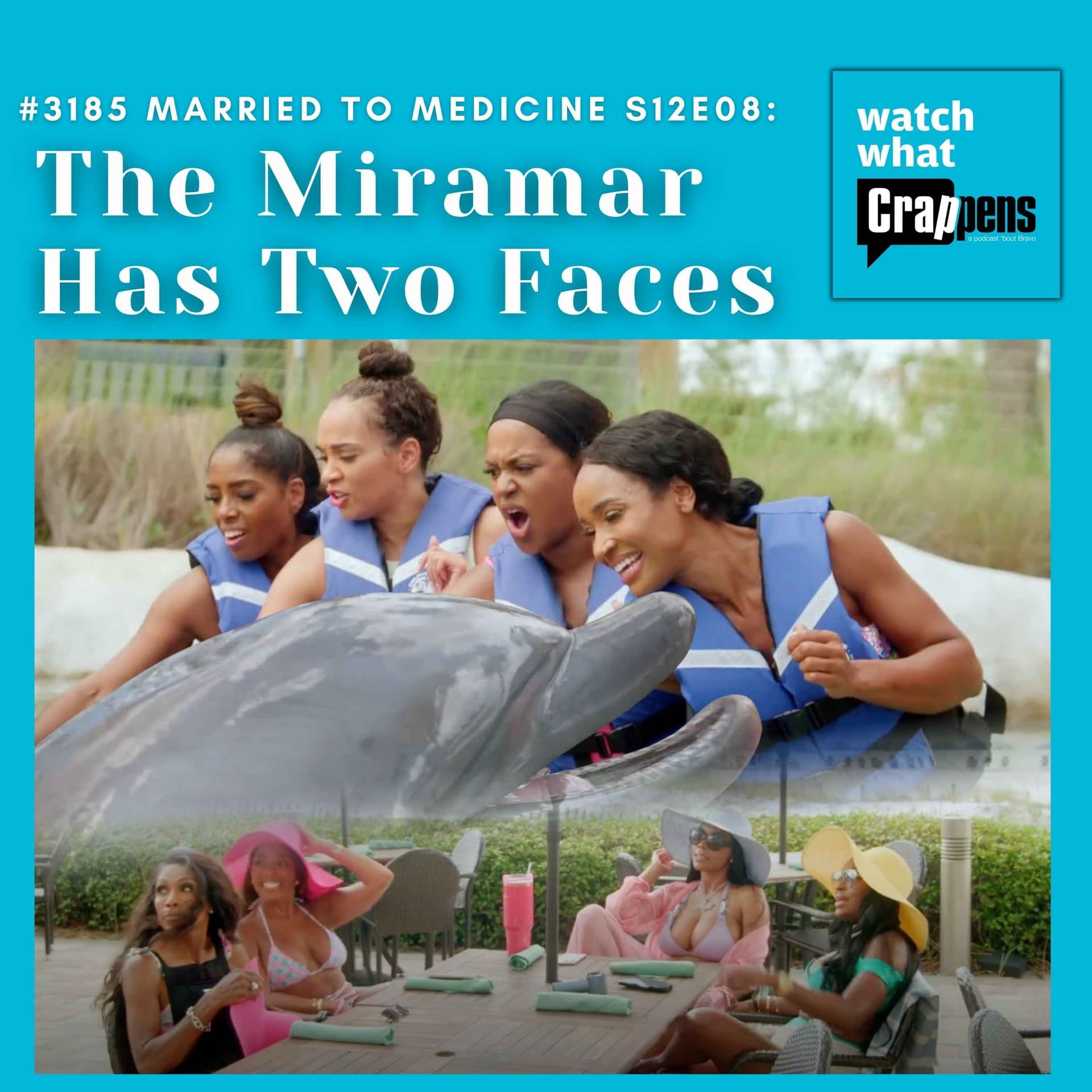 #3185 Married To Medicine S12E08: The Miramar Has Two Faces - Watch What Crappens cover