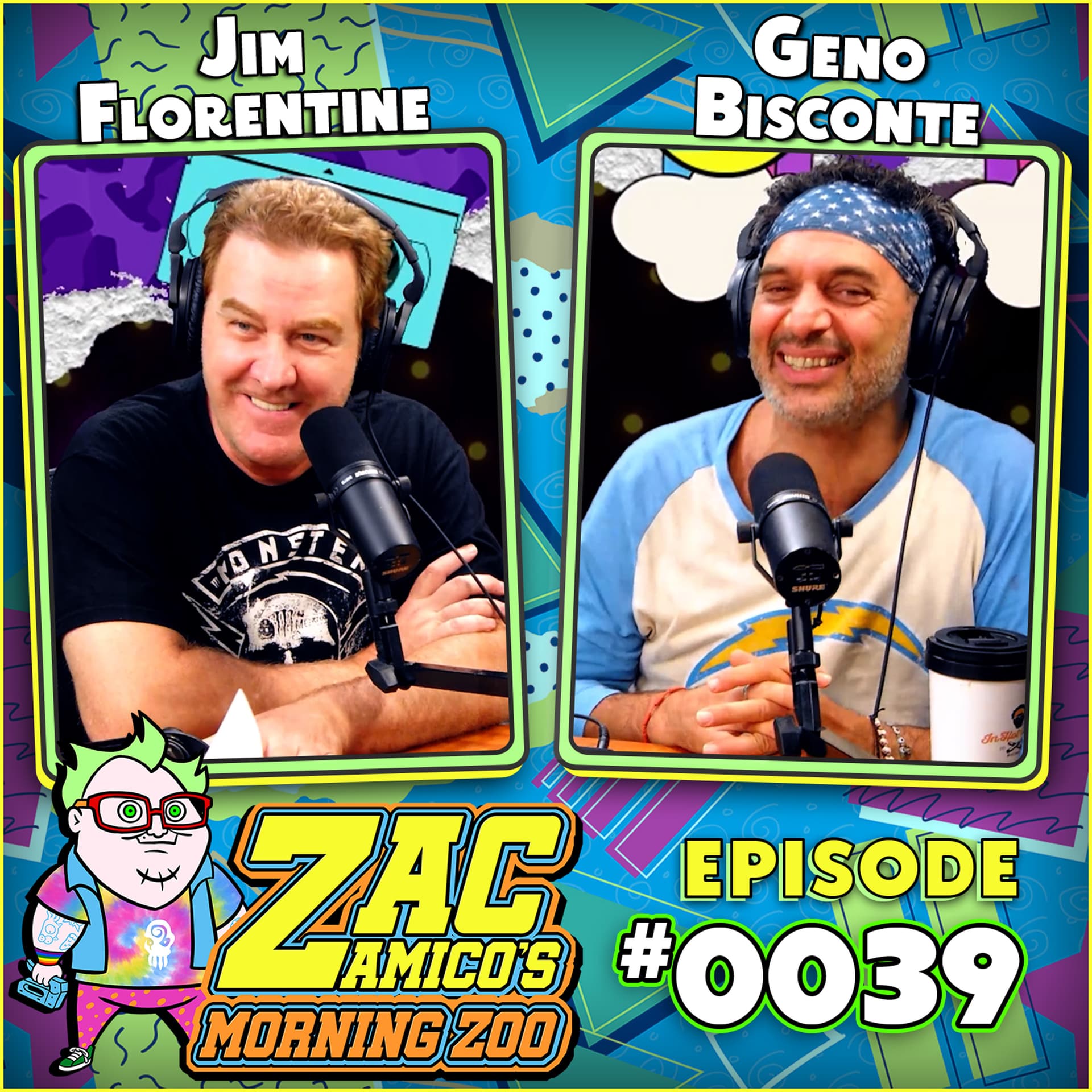 0039. Jim Florentine and Geno Bisconte - Zac Amico's Morning Zoo cover