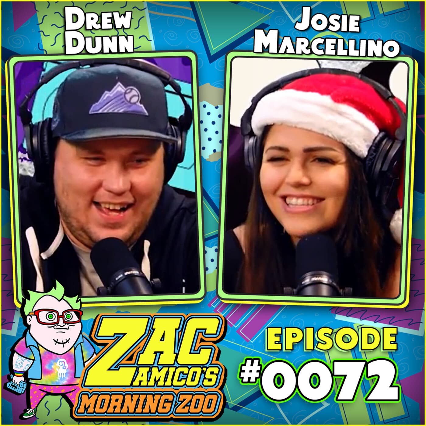 0072. Drew Dunn and Josie Marcellino - Zac Amico's Morning Zoo cover