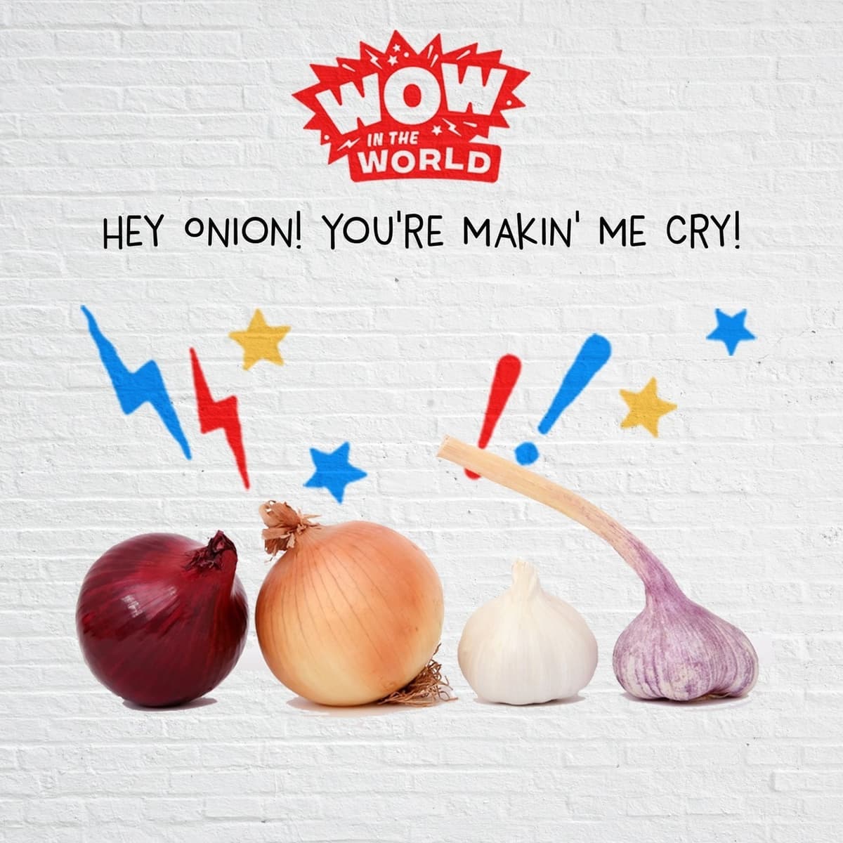 Hey Onion! You're Makin' Me Cry! - Wow in the World cover
