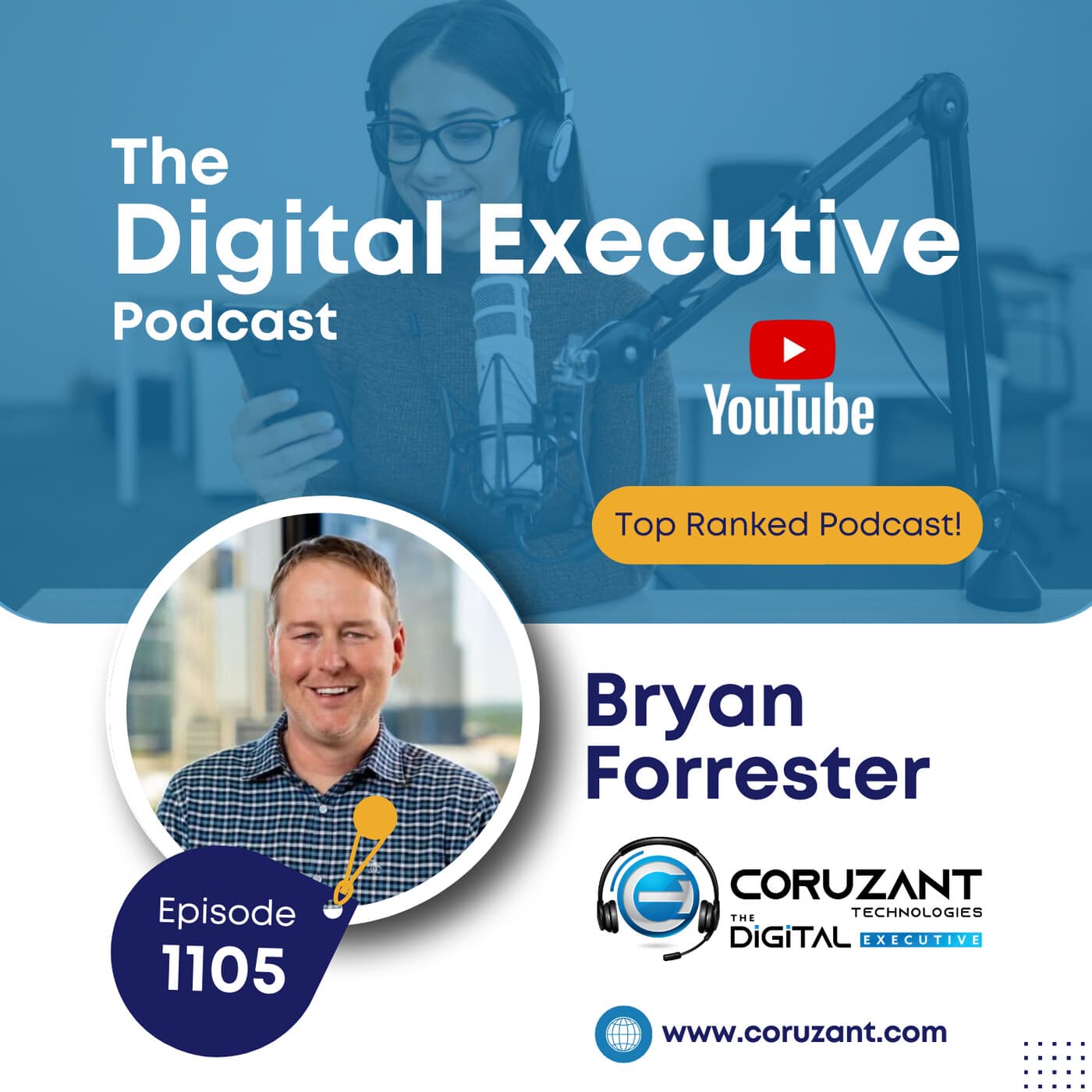 From Dial Tones to On-Demand: How Bryan Forrester is Revolutionizing Language Access with AI | Ep 1105 - The Digital Executive cover