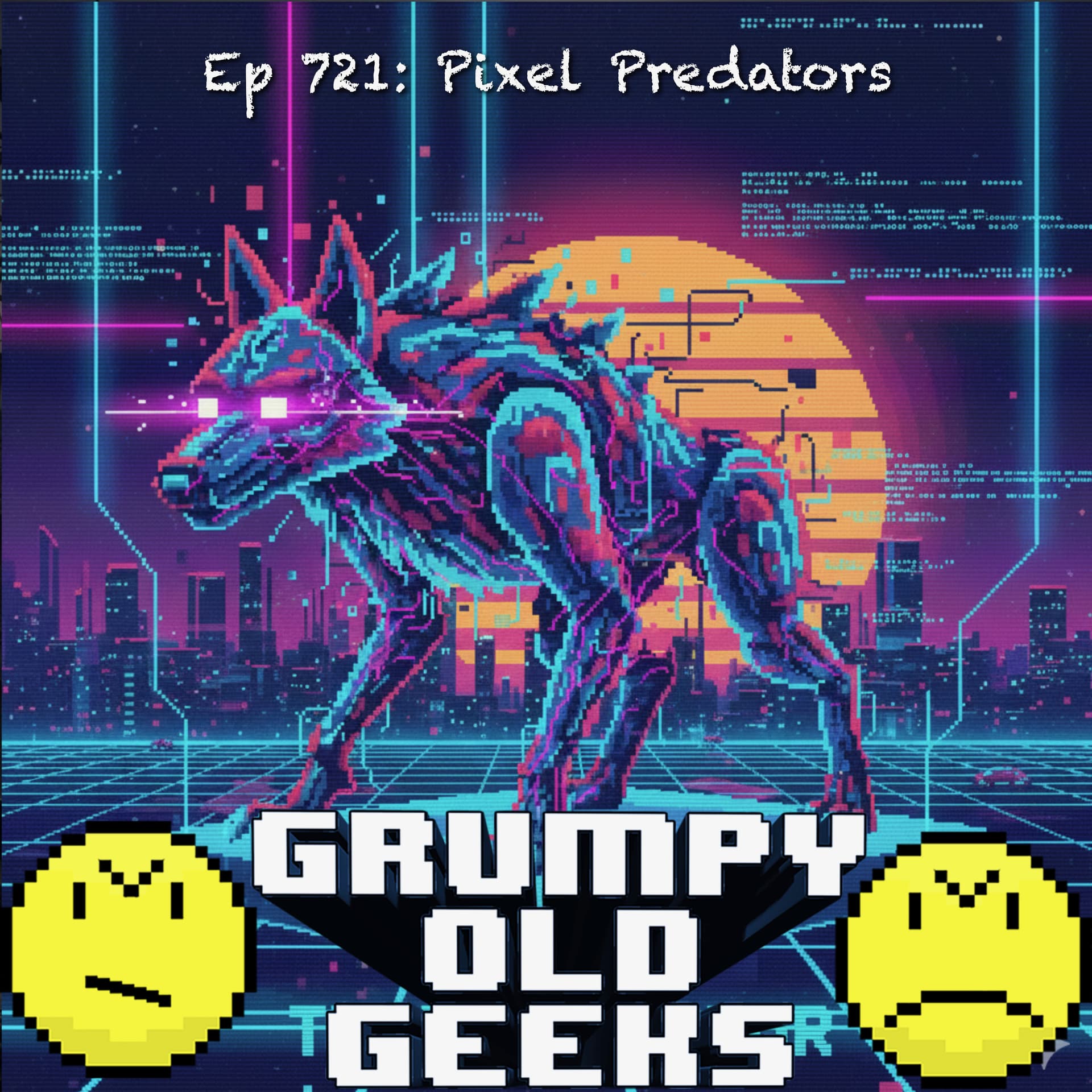 721: Pixel Predators - Grumpy Old Geeks cover