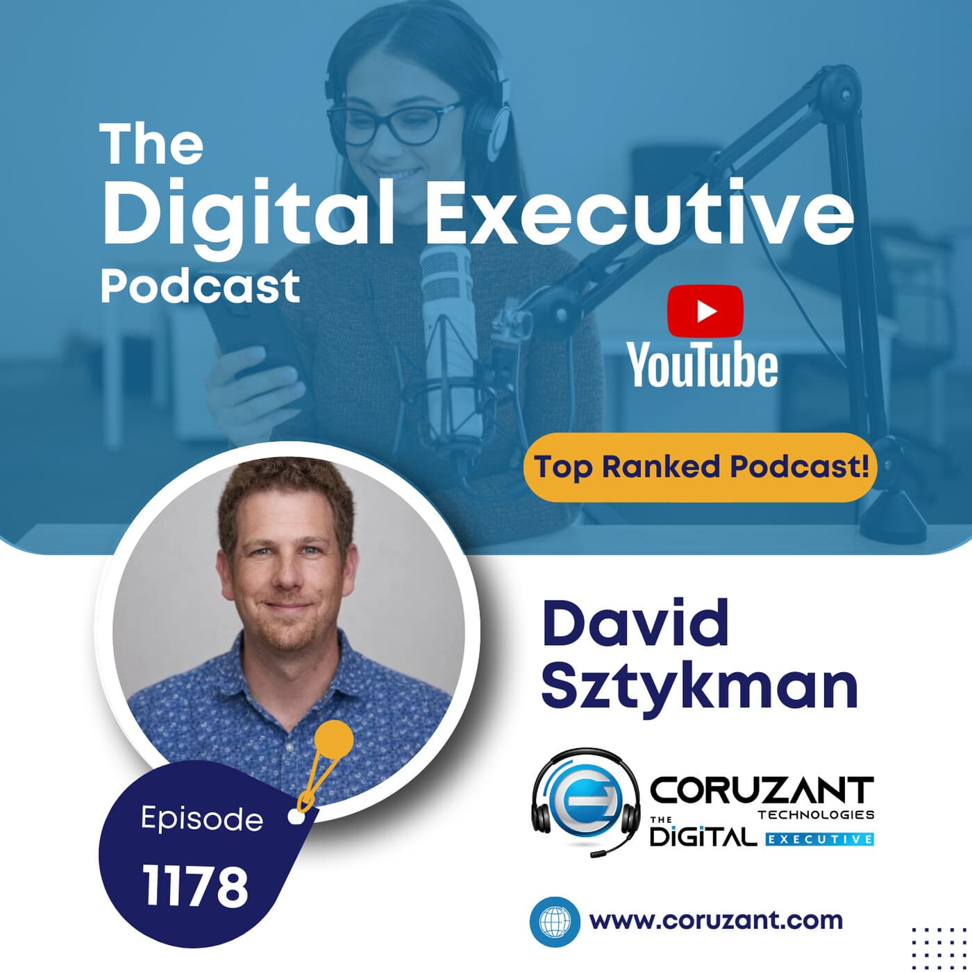 David Sztykman on Streaming Data, AI, and the Future of Real-Time Observability | Ep 1178 - The Digital Executive cover