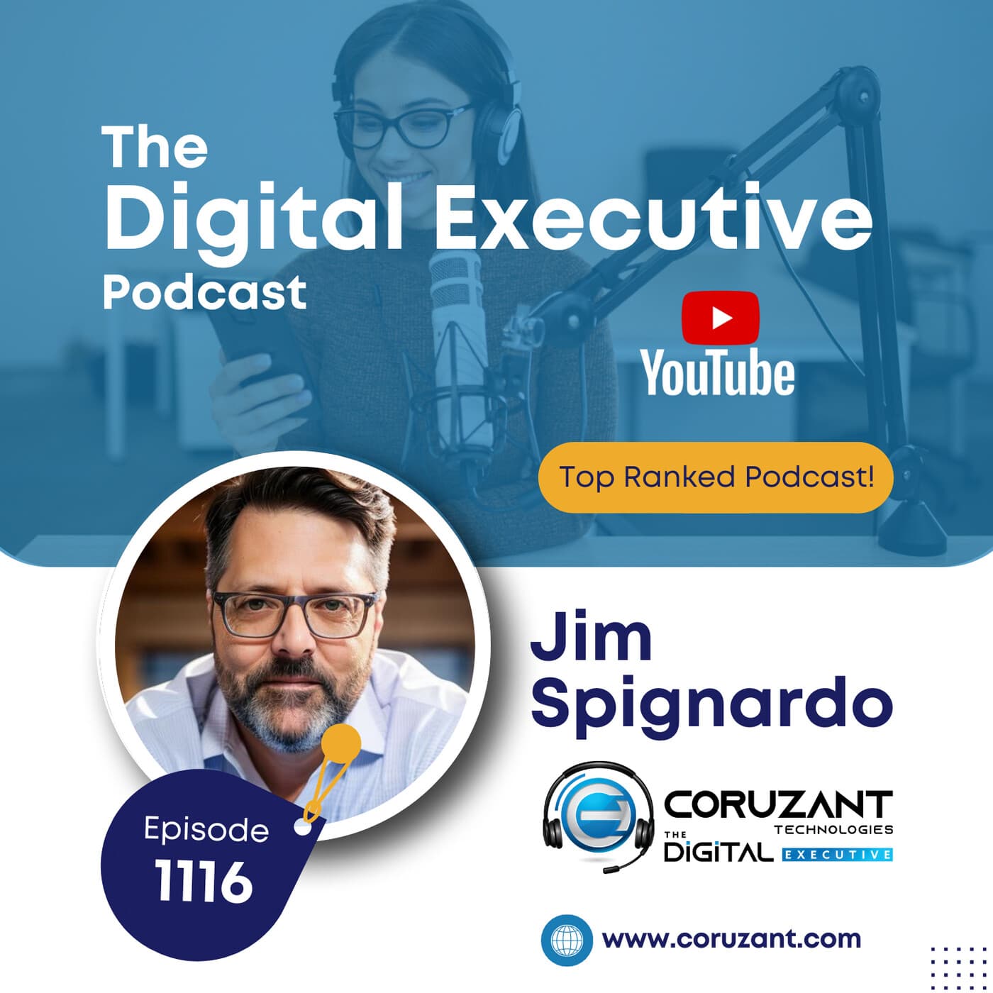 Driving Business Value with Cloud and AI: Jim Spignardo on Strategy, Governance, and Adoption | Ep 1116 - The Digital Executive cover
