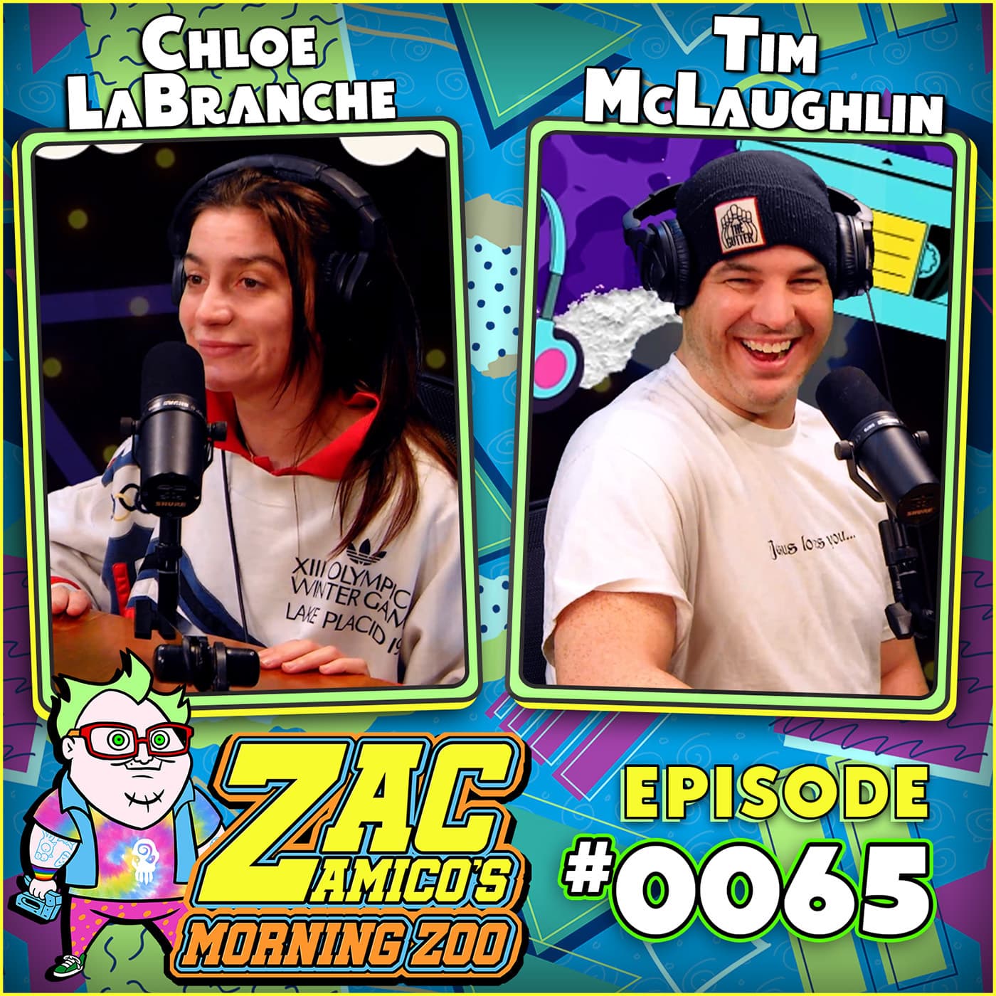 0065. Chloe LaBranche and Tim McLaughlin - Zac Amico's Morning Zoo cover