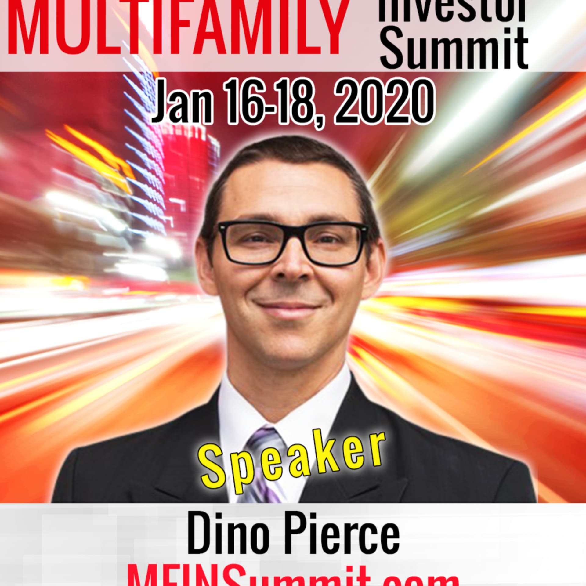 Speaking at 2020 Multifamily Investor Nation Summit - Info & $100 Promo Code "DINO" - Edified Equity cover