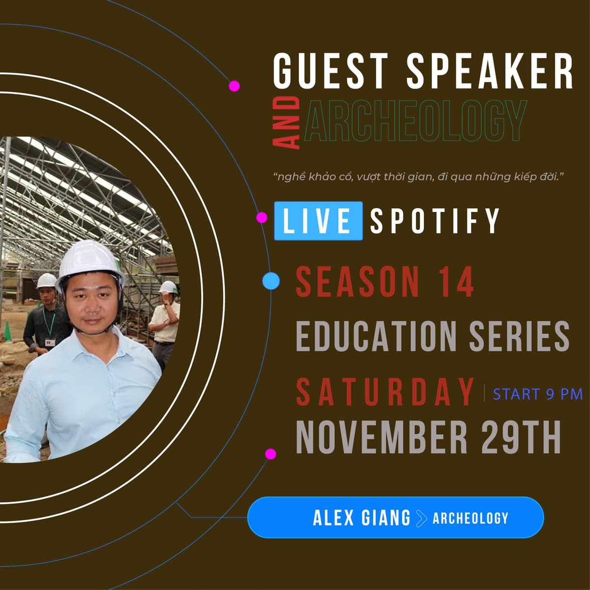 Khảo cổ, kiếp đời, tâm linh | Alex Giang - Archeology | Guest Speaker #129 - Episode 197 - Ba Chấm cover