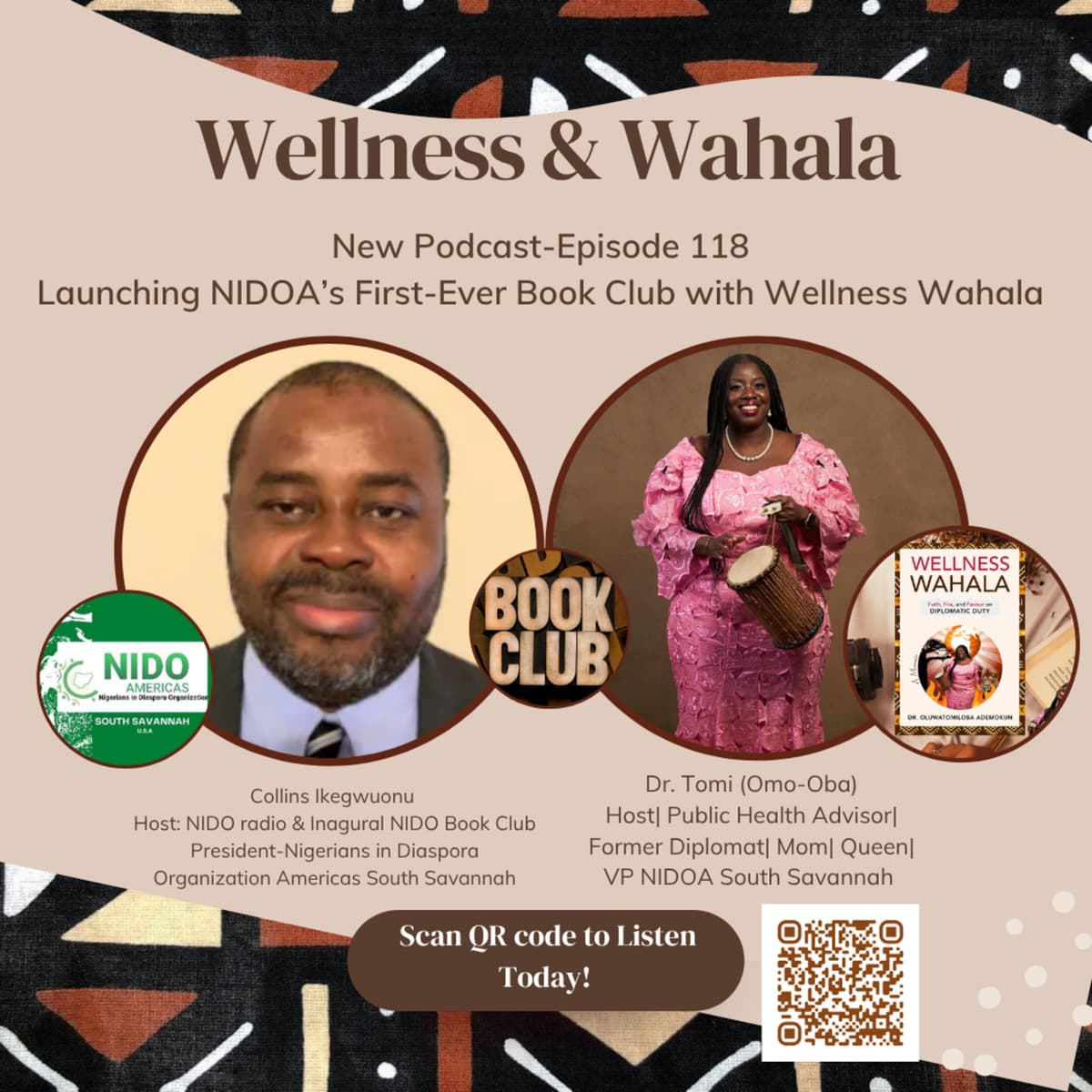 Episode 118: Launching Nigerians in Diaspora Organization first ever book club with Wellness Wahala - Wellness and Wahala cover