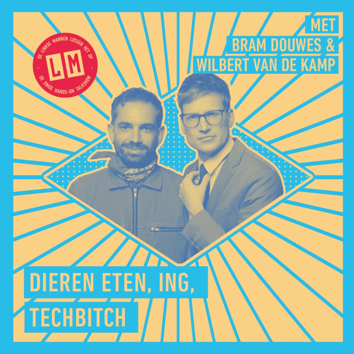 Dieren eten, ING, Techbitch - De Linkse Mannen lossen het op cover