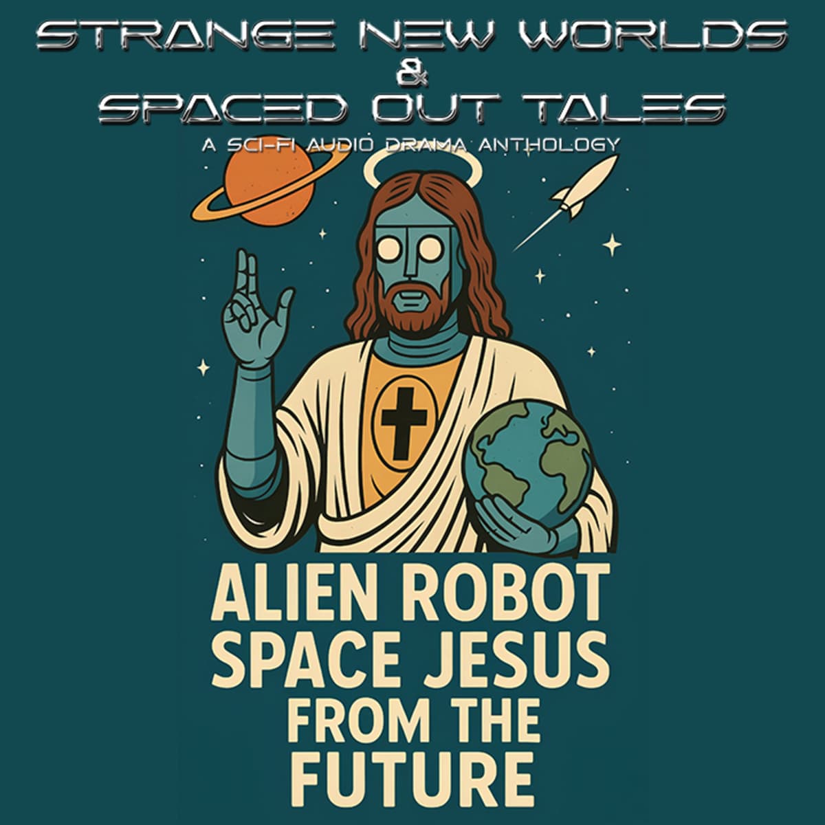 Bonus One Off Episode - Alien Robot Space Jesus...From The Future - Strange New Worlds And Spaced Out Tales cover