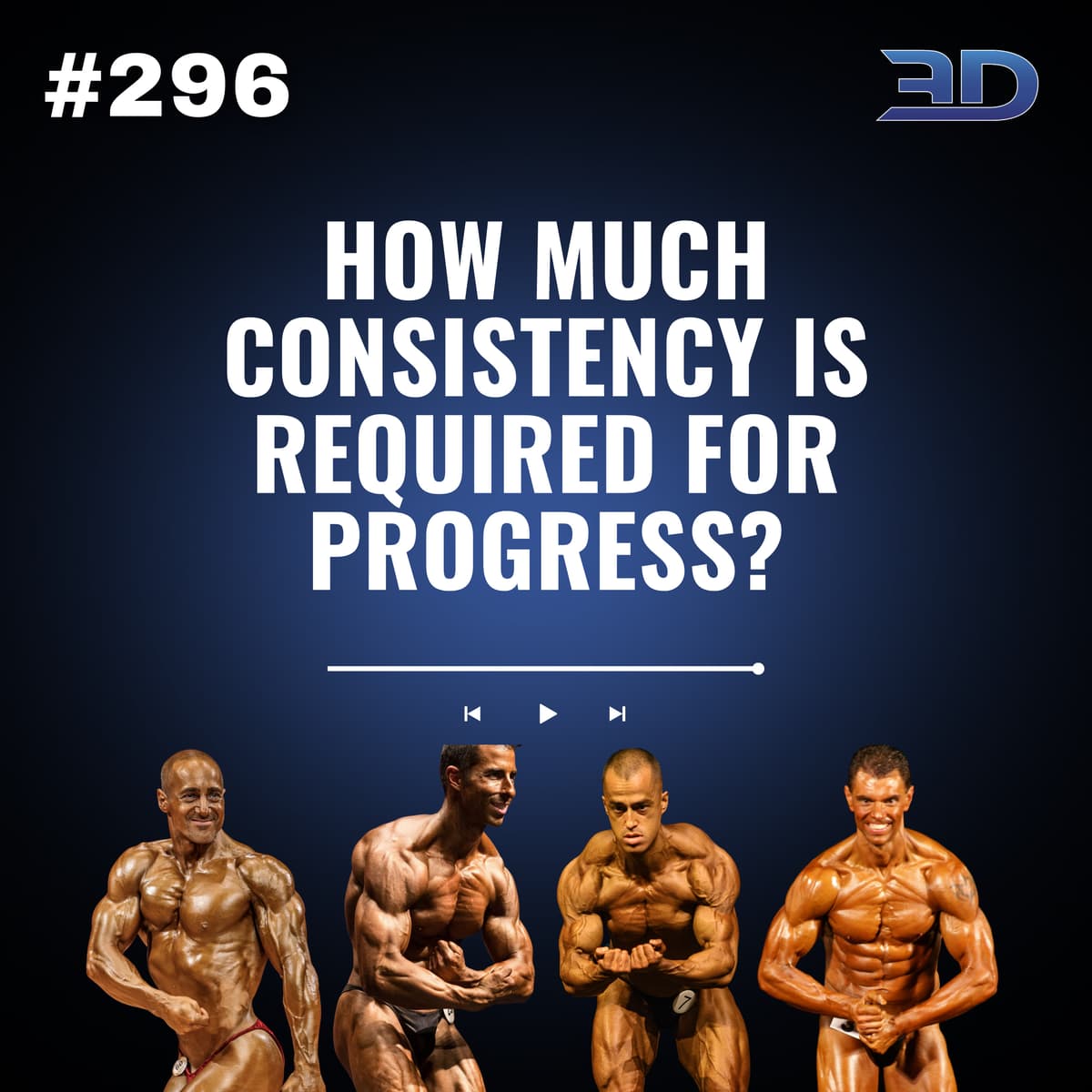 #296: How Much Consistency Is Required for Progress? - 3D Muscle Journey cover