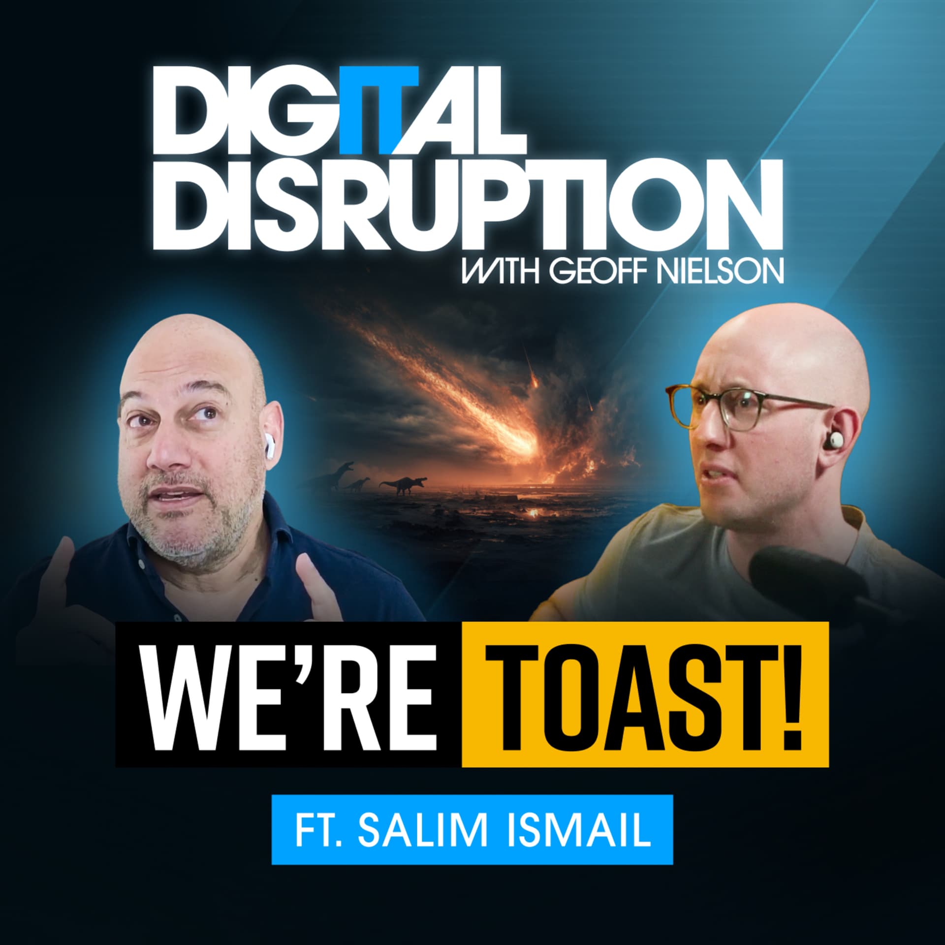 The AI Comet Has Struck: Moonshots' Salim Ismail Warns Most Organizations Won't Survive AI - Digital Disruption with Geoff Nielson cover