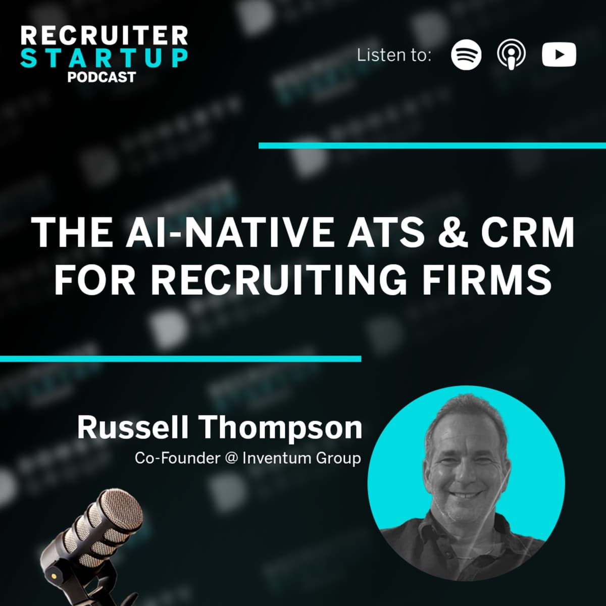 Recruitment After LinkedIn + AI: What Founders Must Change - with Russell Thompson - Recruiter Startup - Recruitment Podcast - Hosted by Dualta Doherty cover