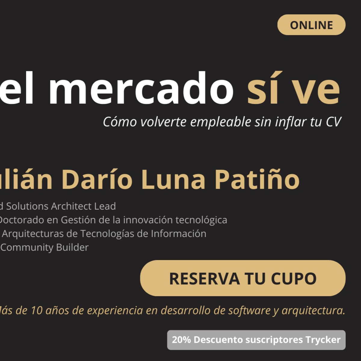 El mercado no te rechaza… no te entiende - TryCatch.tv cover