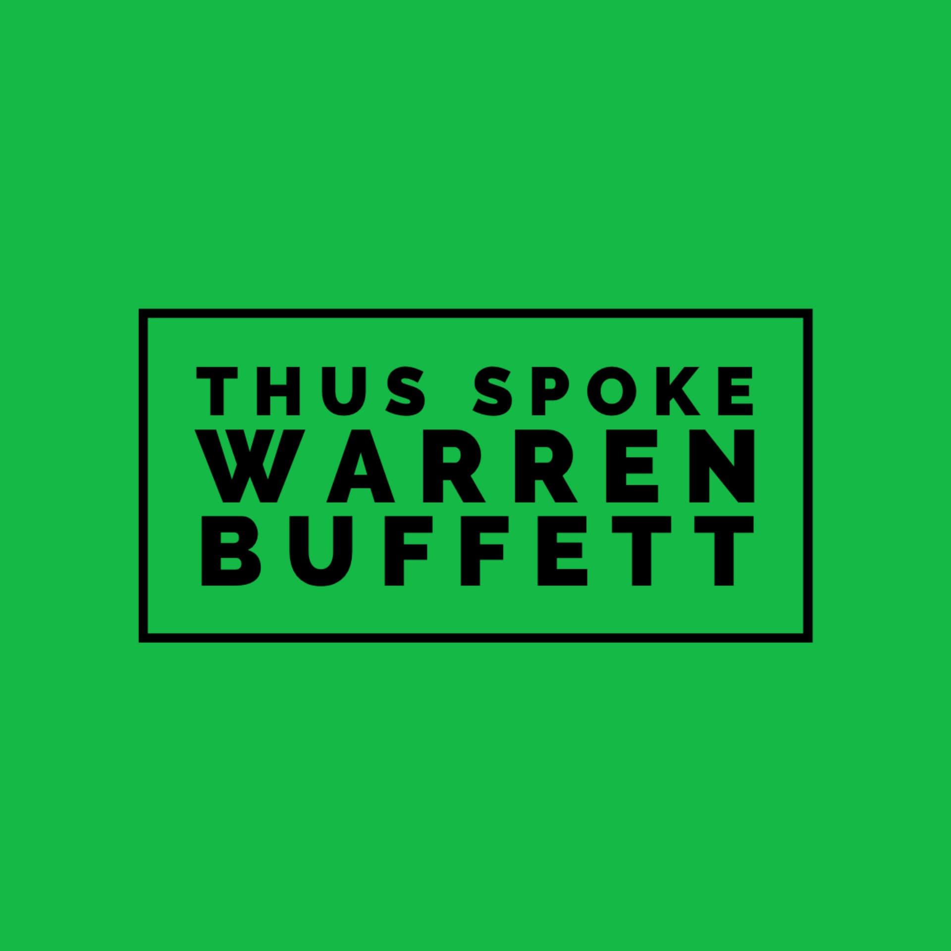 Thus Spoke Warren Buffett cover