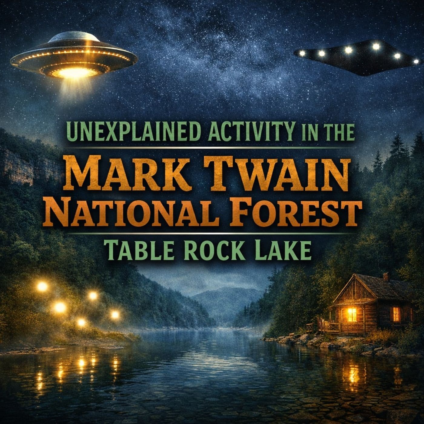 STRANGE UNEXPLAINED ACTIVITY IN THE MARK TWAIN NATIONAL FOREST (TABLE ROCK LAKE) - SASQUATCH THEORY cover
