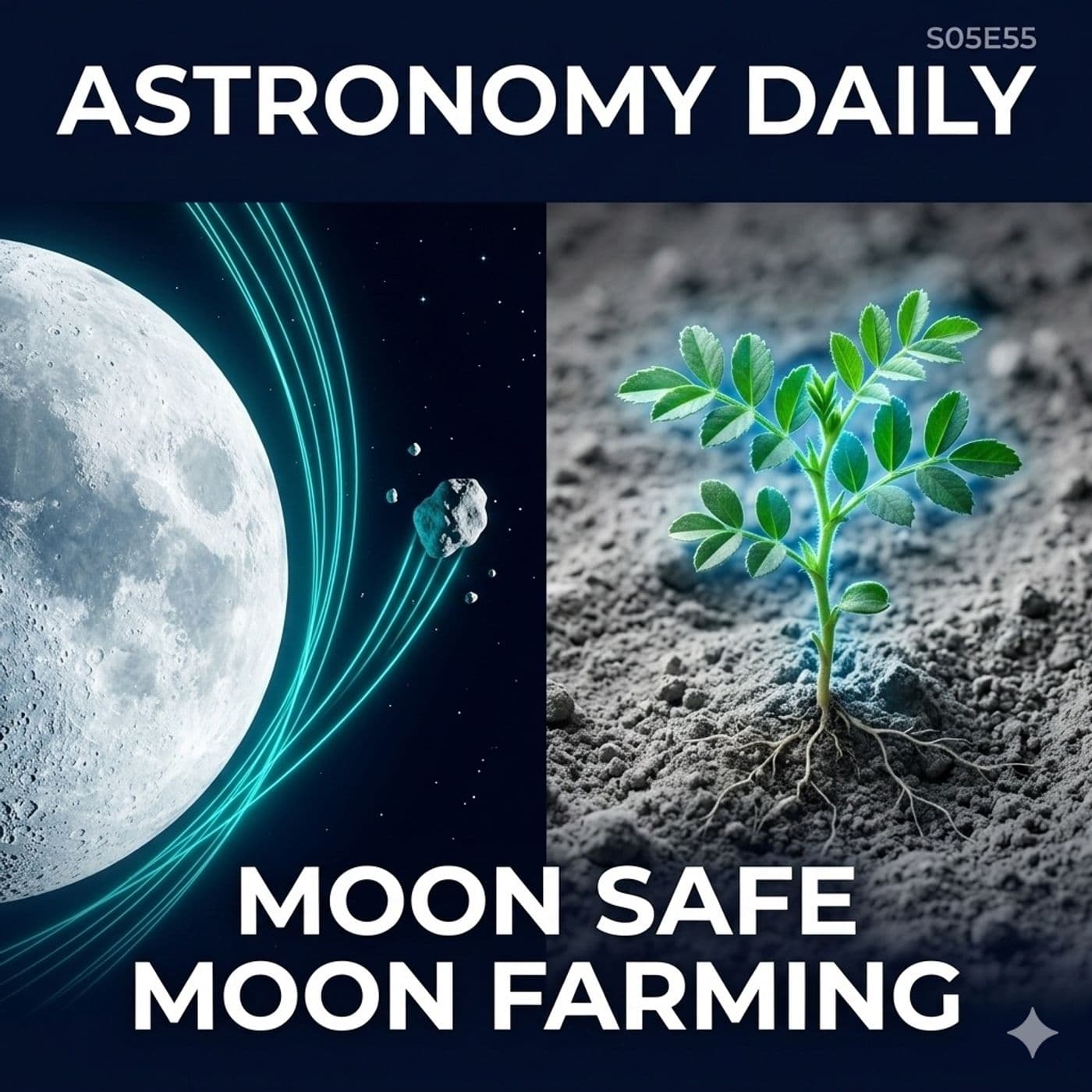 Moon Safe! Asteroid Threat Ends + Cosmic Laser Record + Solar Storm Hits Mars - Astronomy Daily: Space News Updates cover