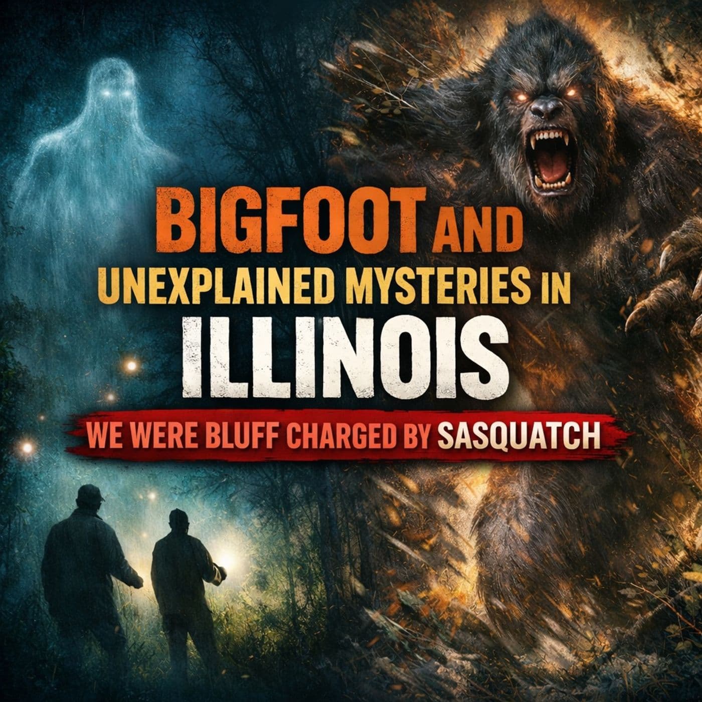 MASSIVE CREATURE IN THE WOODS OF ILLINOIS | UNEXPLAINED ENCOUNTER — SASQUATCH THEORY cover