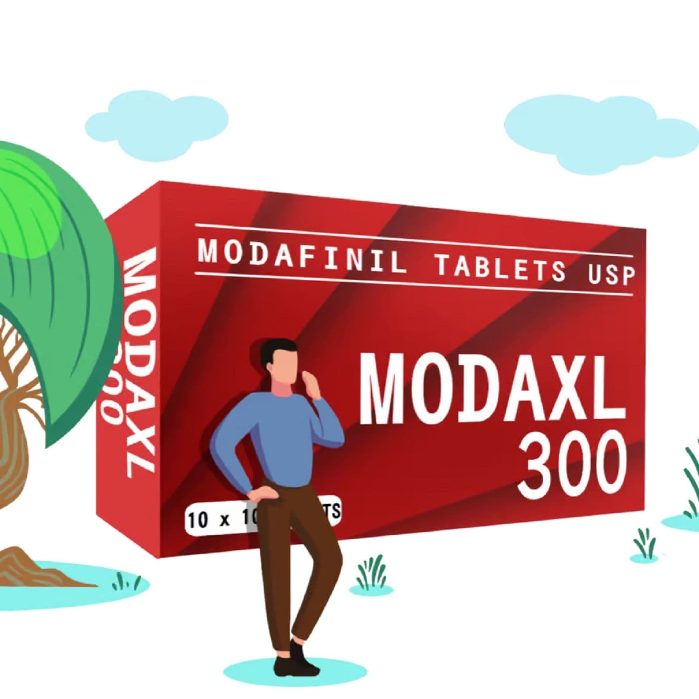 Strong ModaXL 300mg Review – Dosage, Benefits, Side Effects - Ultimate Modafinil Guide cover