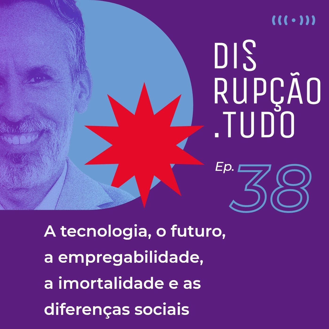 A tecnologia, o futuro, a empregabilidade, a imortalidade e as diferenças sociais - Disrupção.TUDO cover