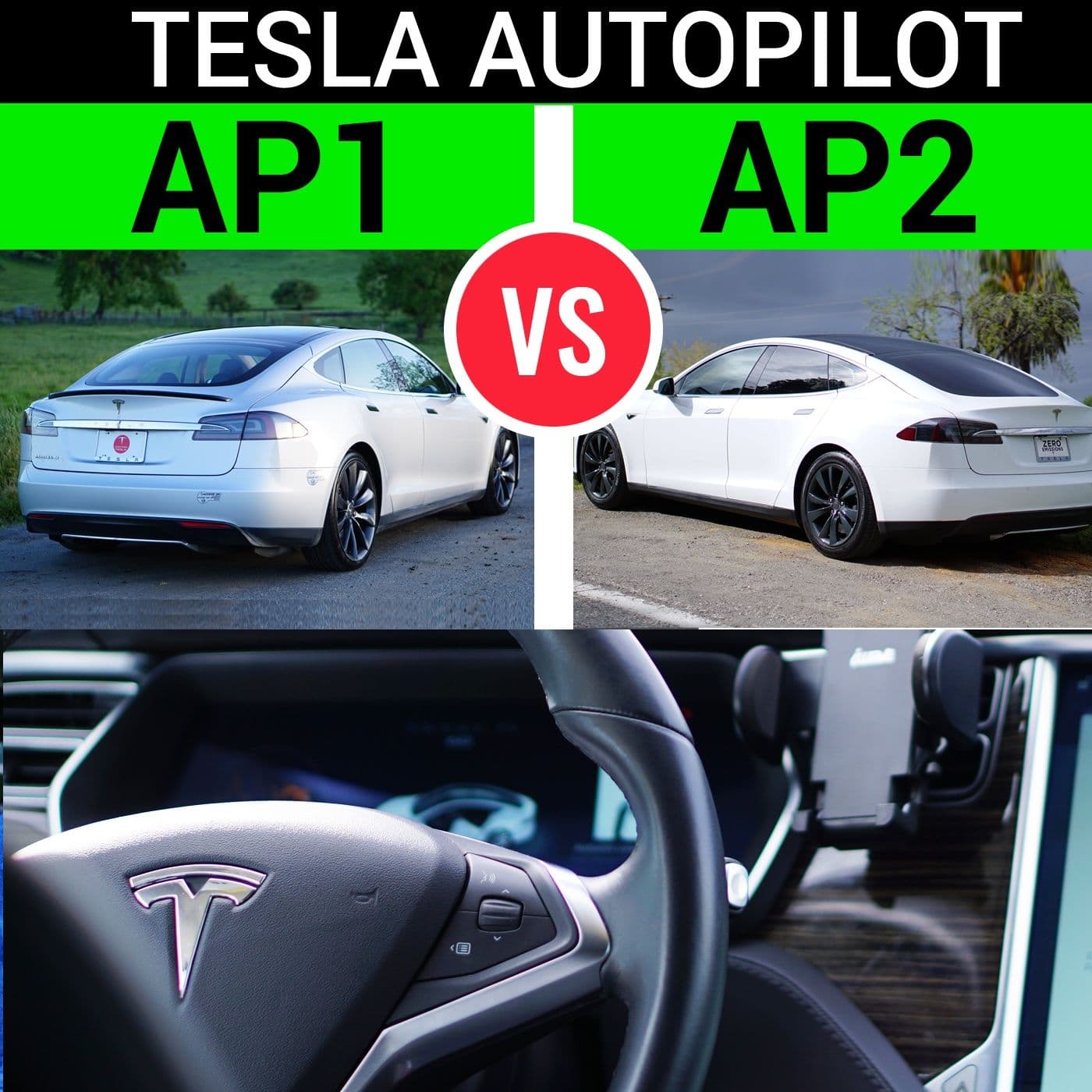 Tesla Autopilot 1.0 vs 2.0 ( AP1 vs AP2 ) - Everything Tesla cover