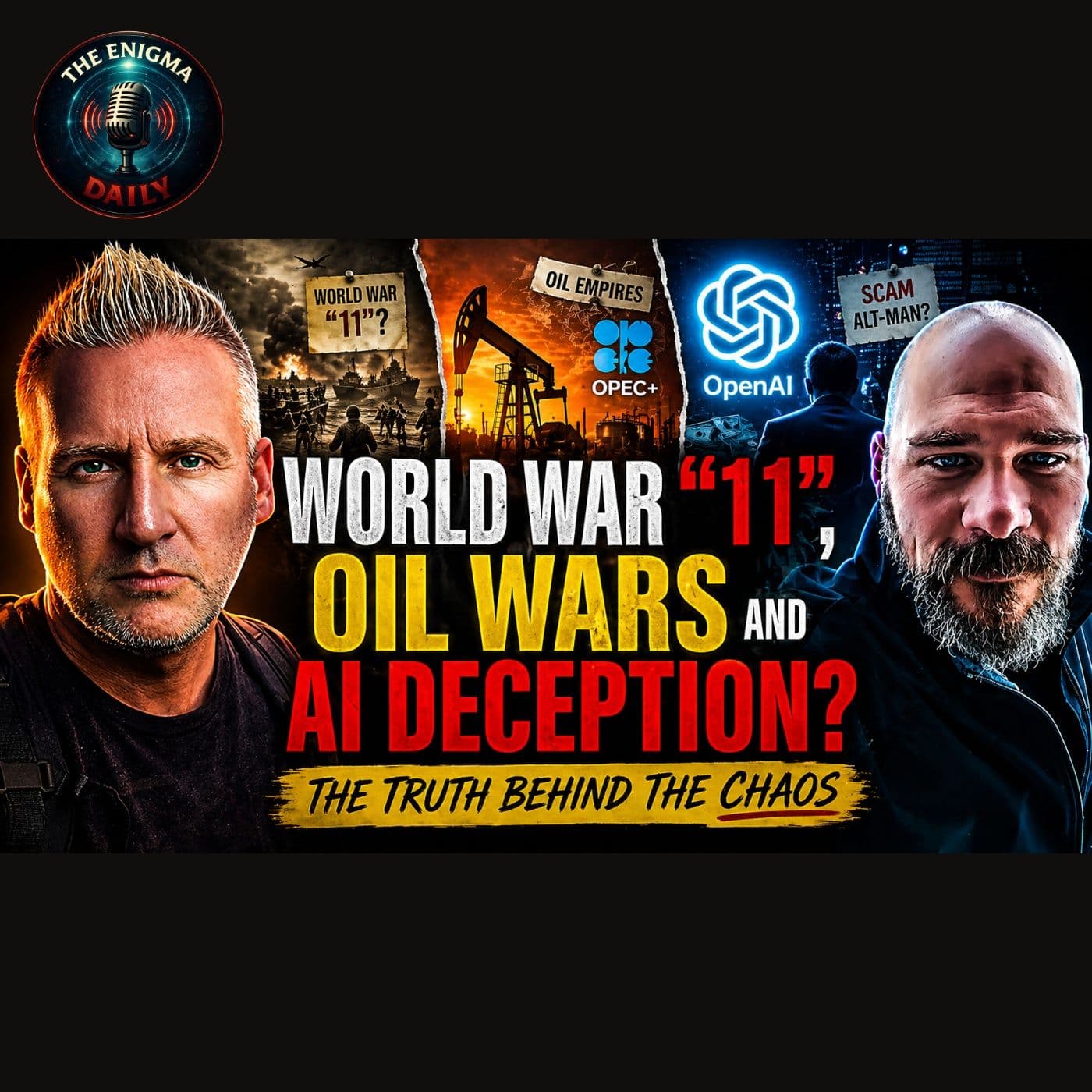 World War “11”, Oil Wars and AI Deception - The Enigma Daily cover