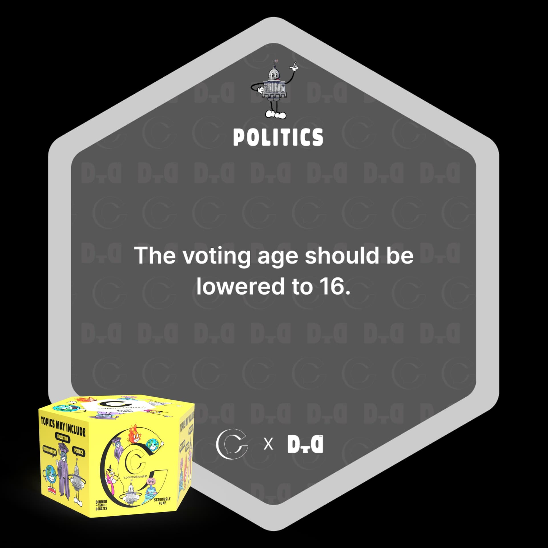 POLITICS: The voting age should be lowered to 16 - Dinner Table Debates Daily Deep Dive cover